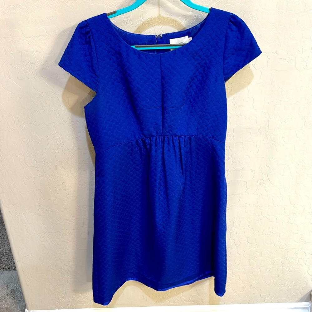 Anthropologie HD in Paris beautiful blue dress US 12